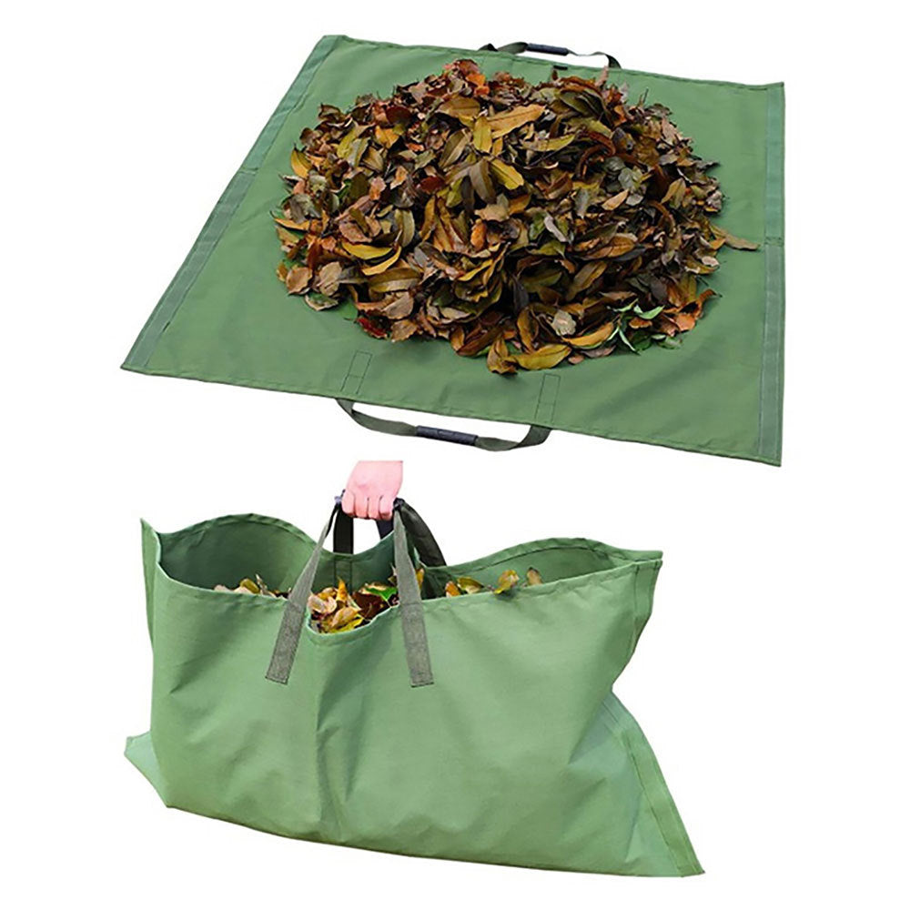 Garden Leaf Storage Outdoor Lawn Yard Waste Tarpaulin Container Recyclable Heavy Duty Garden Tote Garbage Bags Garden Tote Garbage Bags