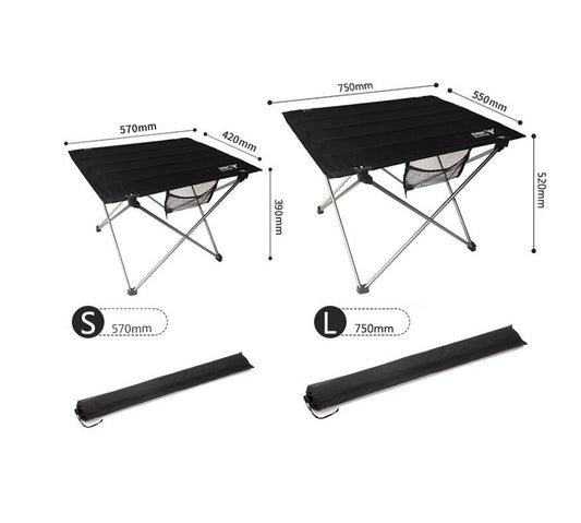 Small folding table for outdoor camping Aircraft grade lightweight aluminum alloy portable picnic table