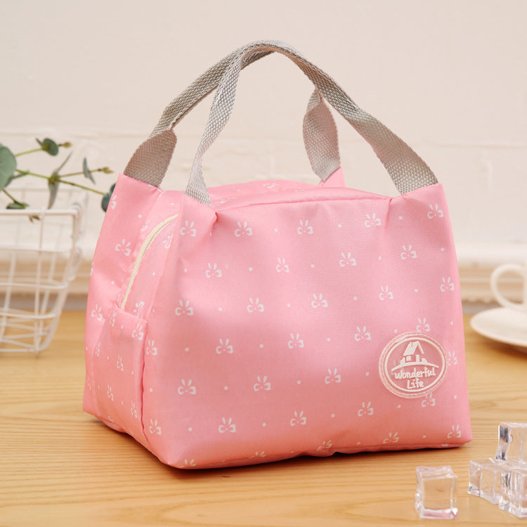 Home use: Daily outdoor portable large capacity, zipper portable picnic bag