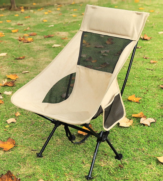 Outdoor folding chair, aluminum alloy, ultra-lightweight and portable