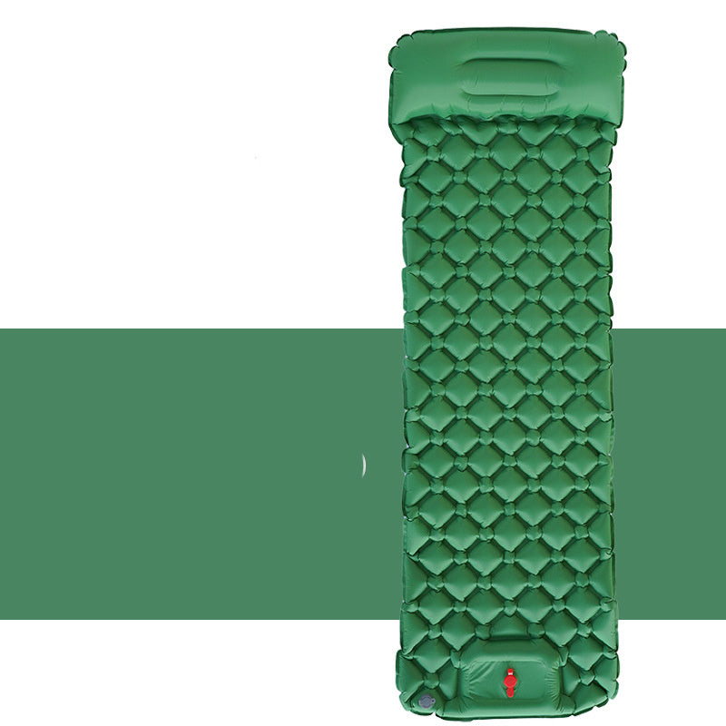 Outdoor Sleeping Bag Camping Inflatable Mattress with Pillow Travel Mat Folding Bed Ultralight Air Cushion Hiking Trekking