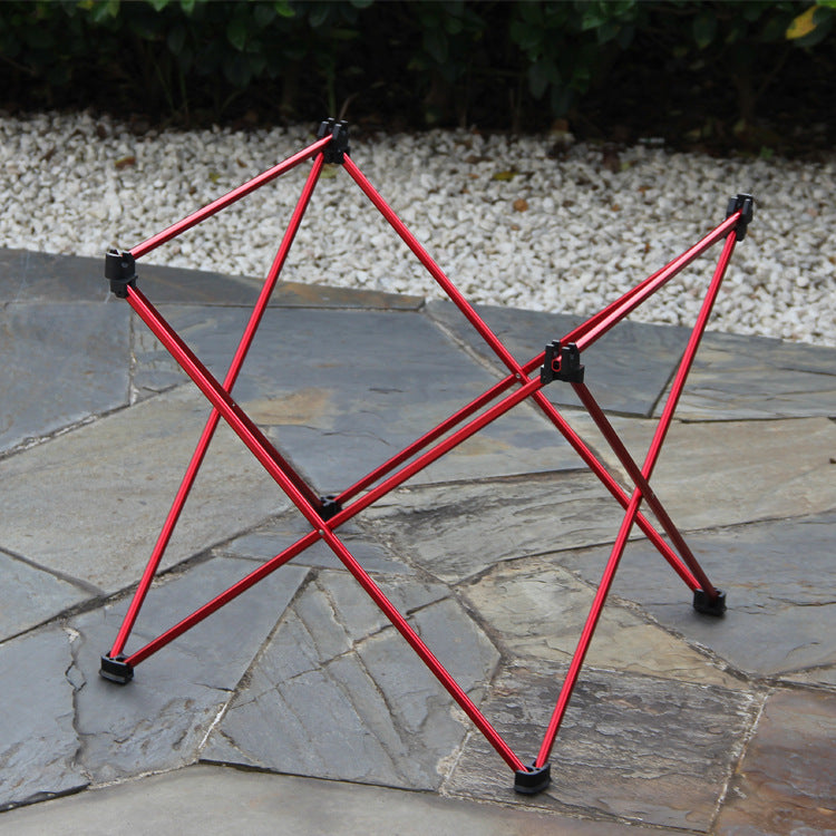 Ultra-lightweight aluminum portable folding table for outdoor use