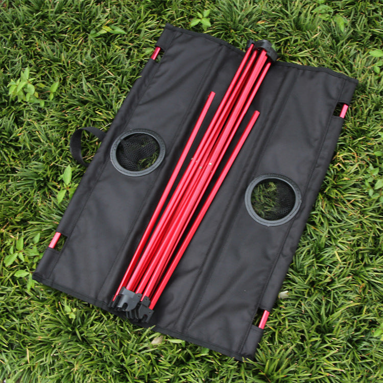 Ultra-lightweight aluminum portable folding table for outdoor use