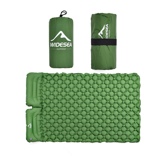 Inflatable Moisture Proof Mat for Camping Double Portable Ultra Light Mat Quick Inflatable Camping Air Mat