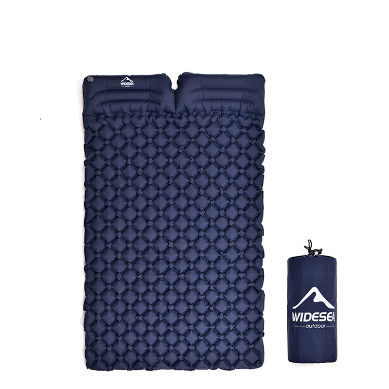 Inflatable Moisture Proof Mat for Camping Double Portable Ultra Light Mat Quick Inflatable Camping Air Mat