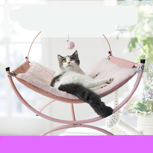 四季対応キャットリクライナーベッド｜通年快適・ふんわりくつろげる猫用ラウンジ