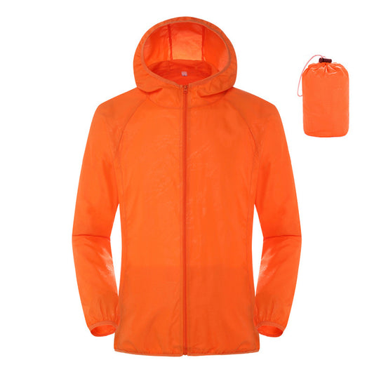 Summer outdoor sun protection wear for women, lightweight, waterproof windbreaker