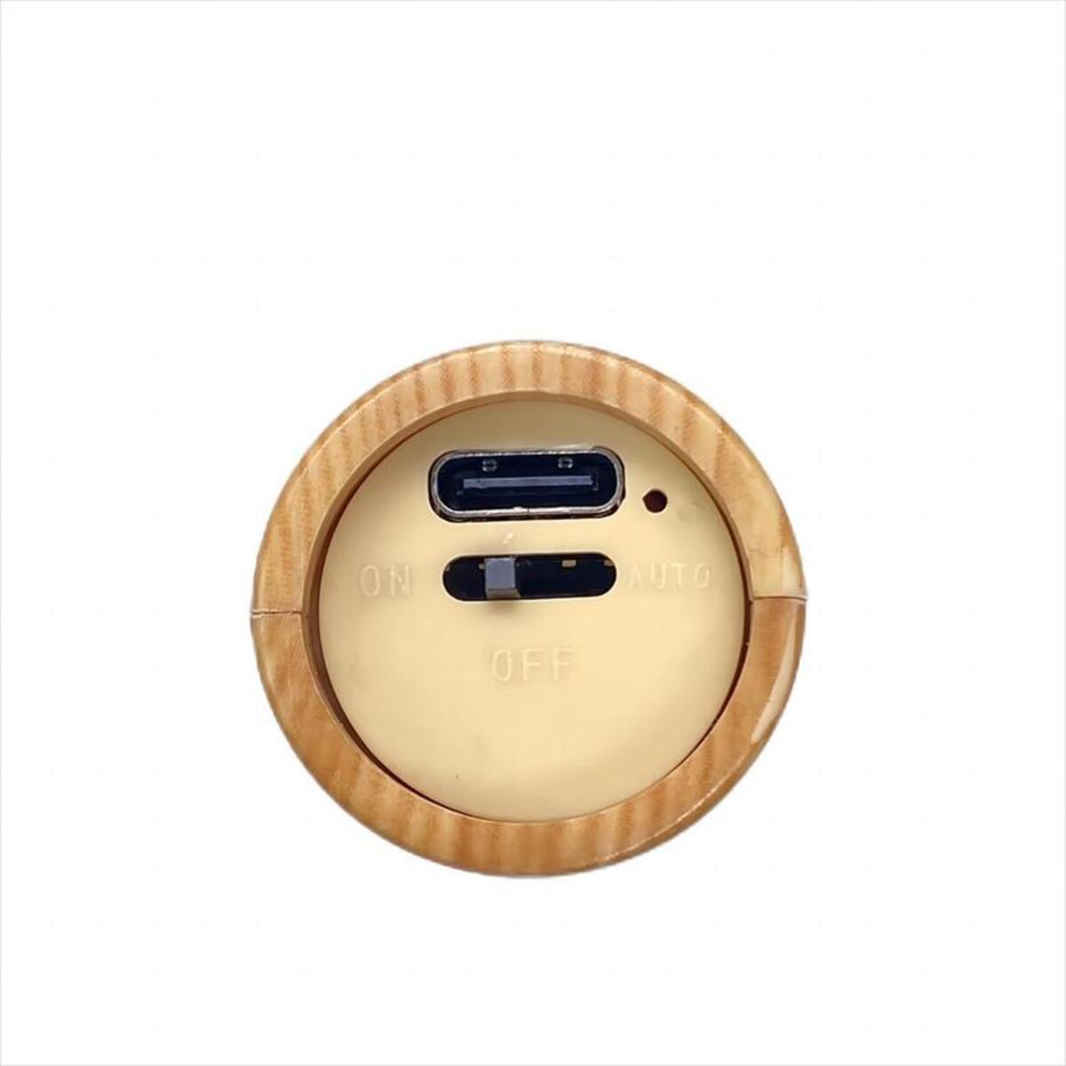 モーションセンサーナイトライト｜木製デザインの充電式LEDライト（室内用）