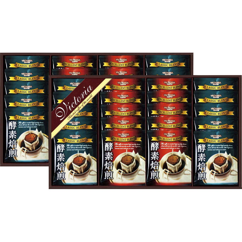 ビクトリア珈琲 酵素焙煎ドリップコーヒーセット ND-500 画像1