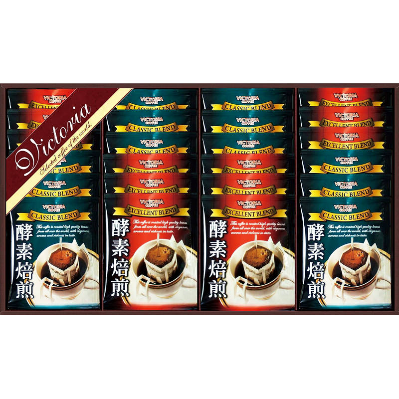 ビクトリア珈琲 酵素焙煎ドリップコーヒーセット ND-300 画像1