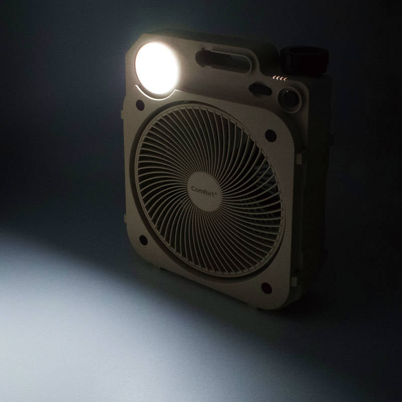 コンフォート 充電式薄型送風扇 エアフォースファン AF8-17G モスグリーン 画像2