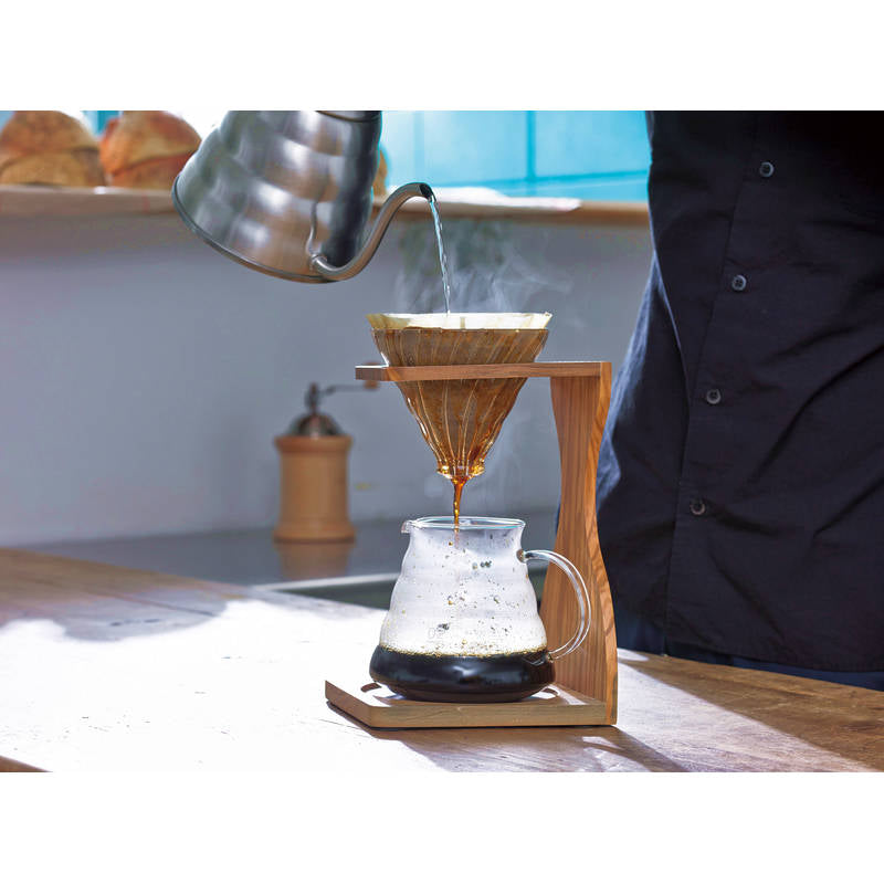 ハリオ V60 オリーブウッドスタンドセット VSS-1206-OV 画像2