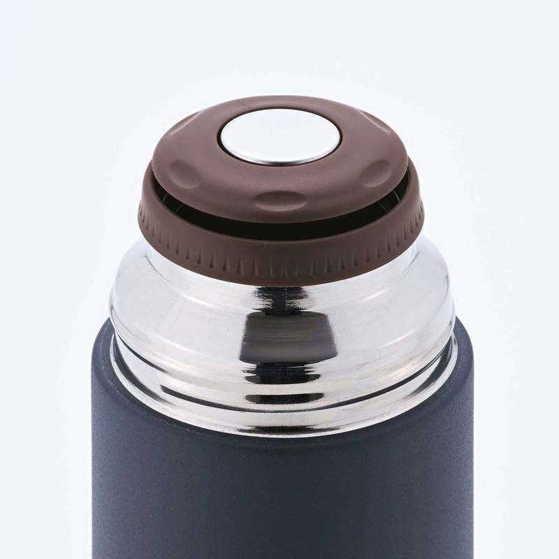 ココカフェ コップ付き真空二重ボトル 450mL CC-23 チャコール 画像2