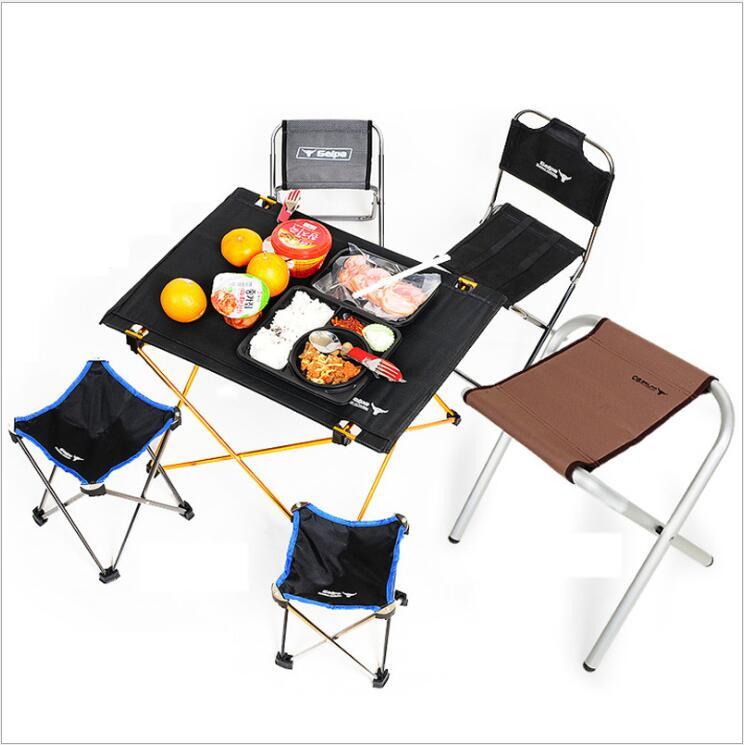 Small folding table for outdoor camping Aircraft grade lightweight aluminum alloy portable picnic table