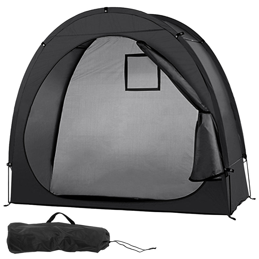 Folding canopy for parked mountain bikes 