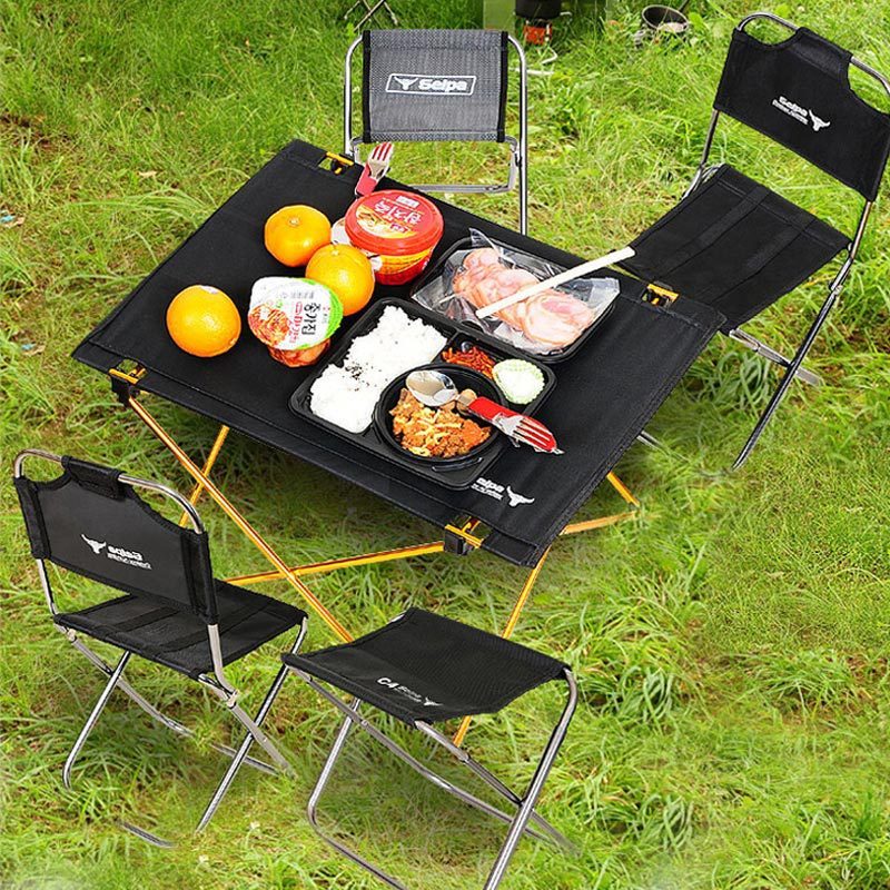 Small folding table for outdoor camping Aircraft grade lightweight aluminum alloy portable picnic table