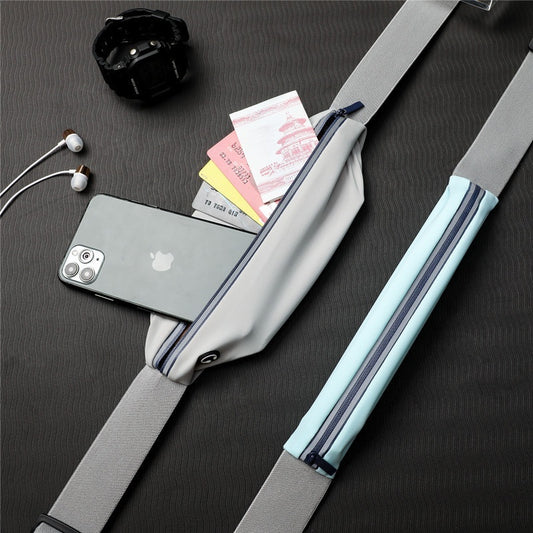 Unisex Outdoor Sports Waist Bag Gym Bag Waterproof Storage Bag Sports Bag Invisible Ultra-thin Mini Small Waist Bag