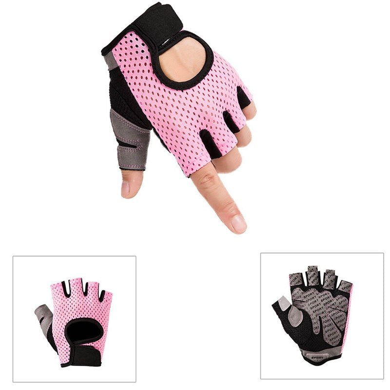 Half Finger Gloves Sports Fitness Gloves Outdoor Riding Anti-Slip Wearing Gloves