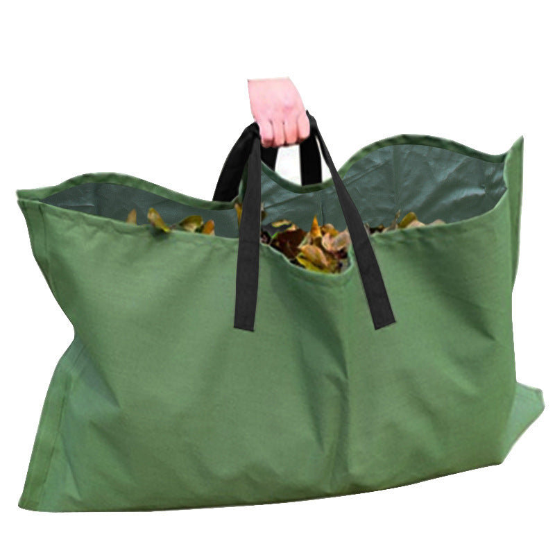 Garden Leaf Storage Outdoor Lawn Yard Waste Tarpaulin Container Recyclable Heavy Duty Garden Tote Garbage Bags Garden Tote Garbage Bags
