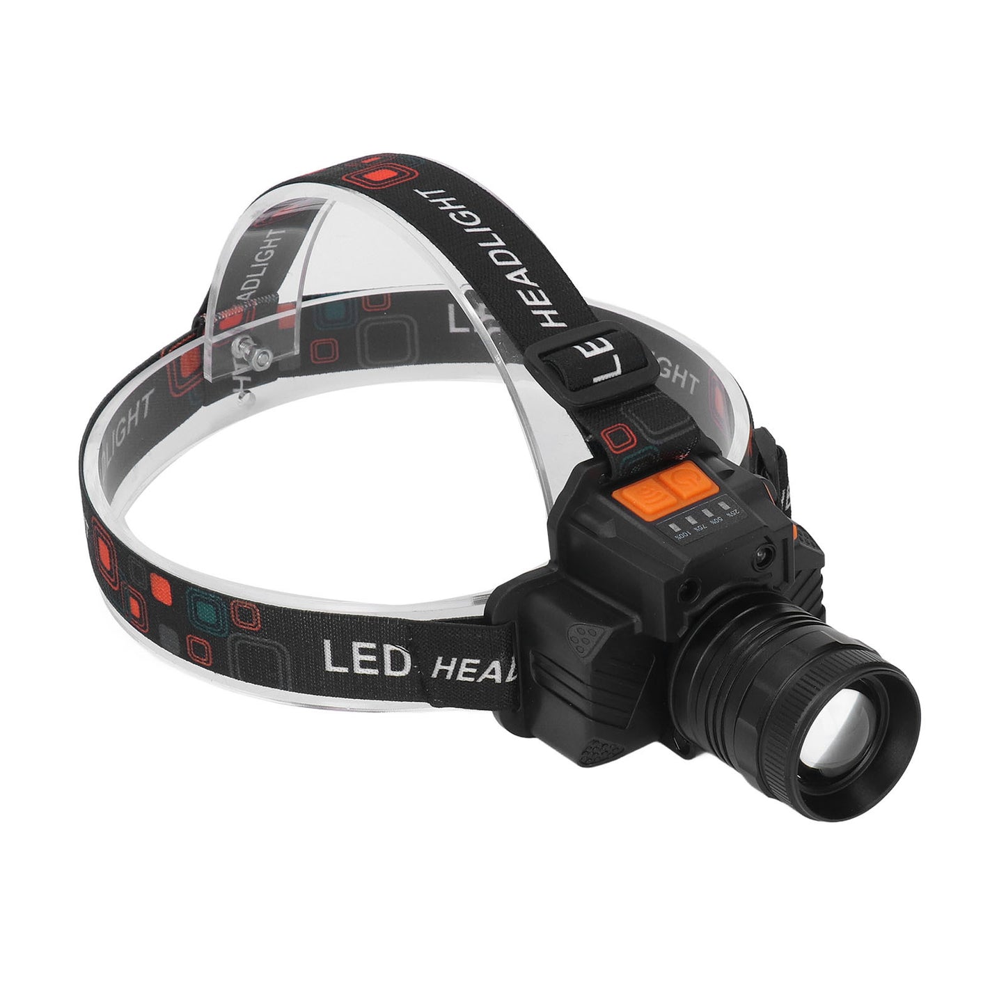 Headlamp USB Rechargeable 3 Light Modes LED Lens 1500lm Headlight for Emergency Camping Fishing