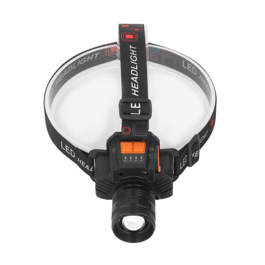 Headlamp USB Rechargeable 3 Light Modes LED Lens 1500lm Headlight for Emergency Camping Fishing