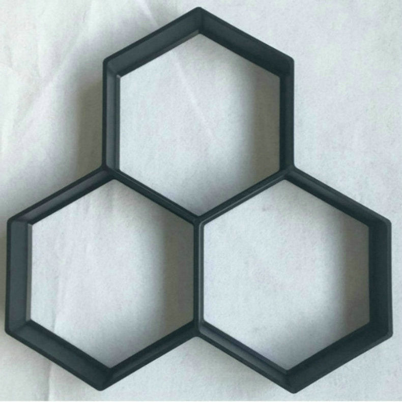 Ultra Light DIY Garden Paving Mold Hexagonal Fancy Mold