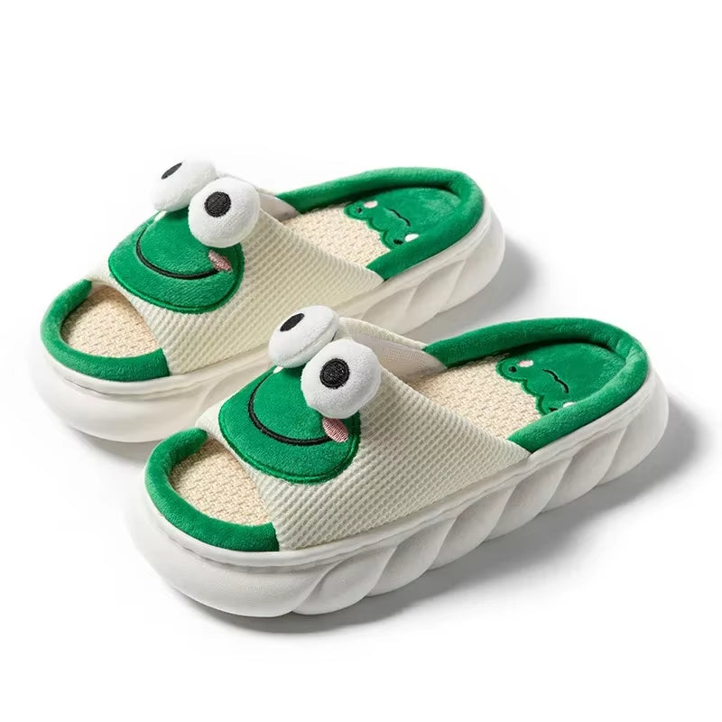 カエルのふわふわスリッパ｜男女兼用のルームスリッパ