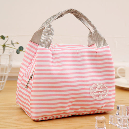Home use: Daily outdoor portable large capacity, zipper portable picnic bag