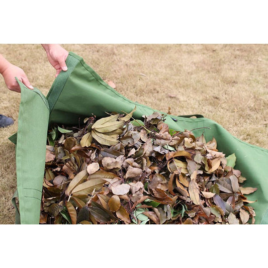 Garden Leaf Storage Outdoor Lawn Yard Waste Tarpaulin Container Recyclable Heavy Duty Garden Tote Garbage Bags Garden Tote Garbage Bags
