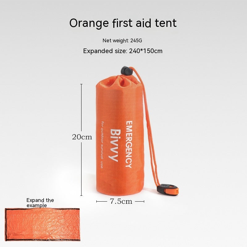 Portable Outdoor Disaster Relief Tent for Camping Temporary Simple Sleeping Bag Warm Emergency Blanket