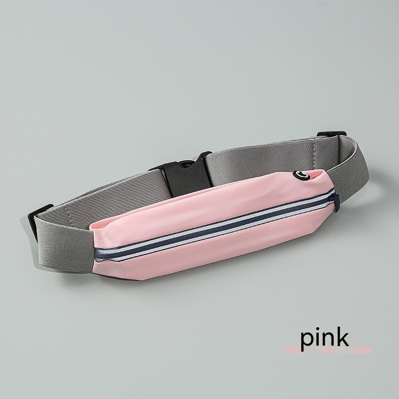 Unisex Outdoor Sports Waist Bag Gym Bag Waterproof Storage Bag Sports Bag Invisible Ultra-thin Mini Small Waist Bag