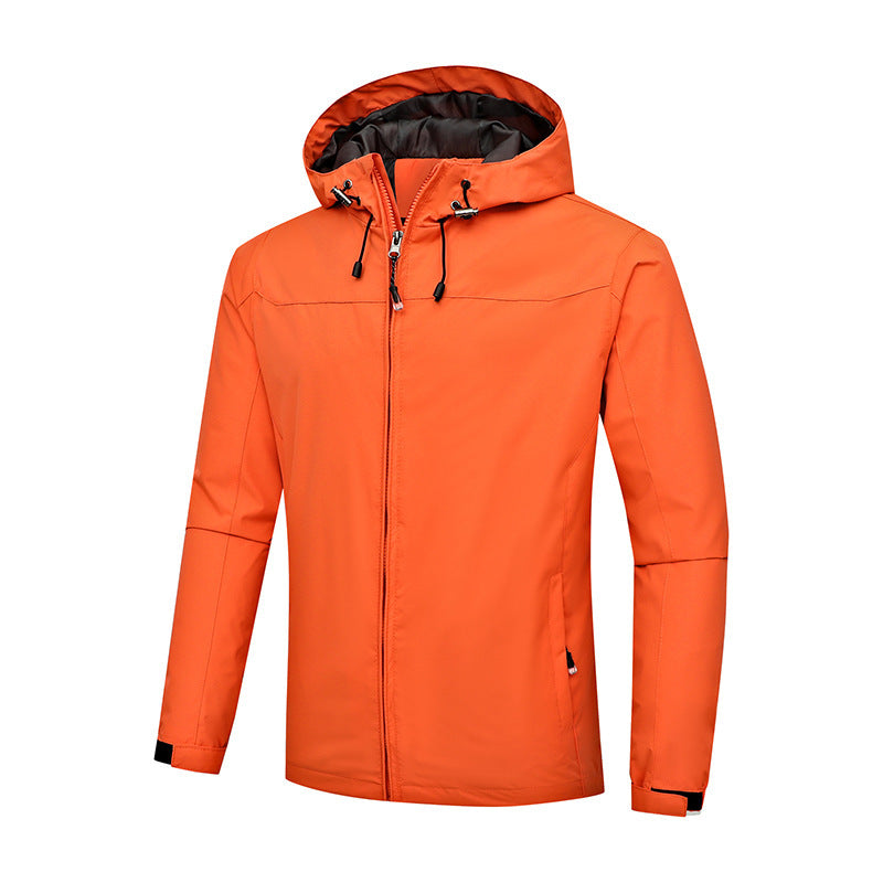 Outdoor windproof and waterproof all-season mountaineering jacket for men