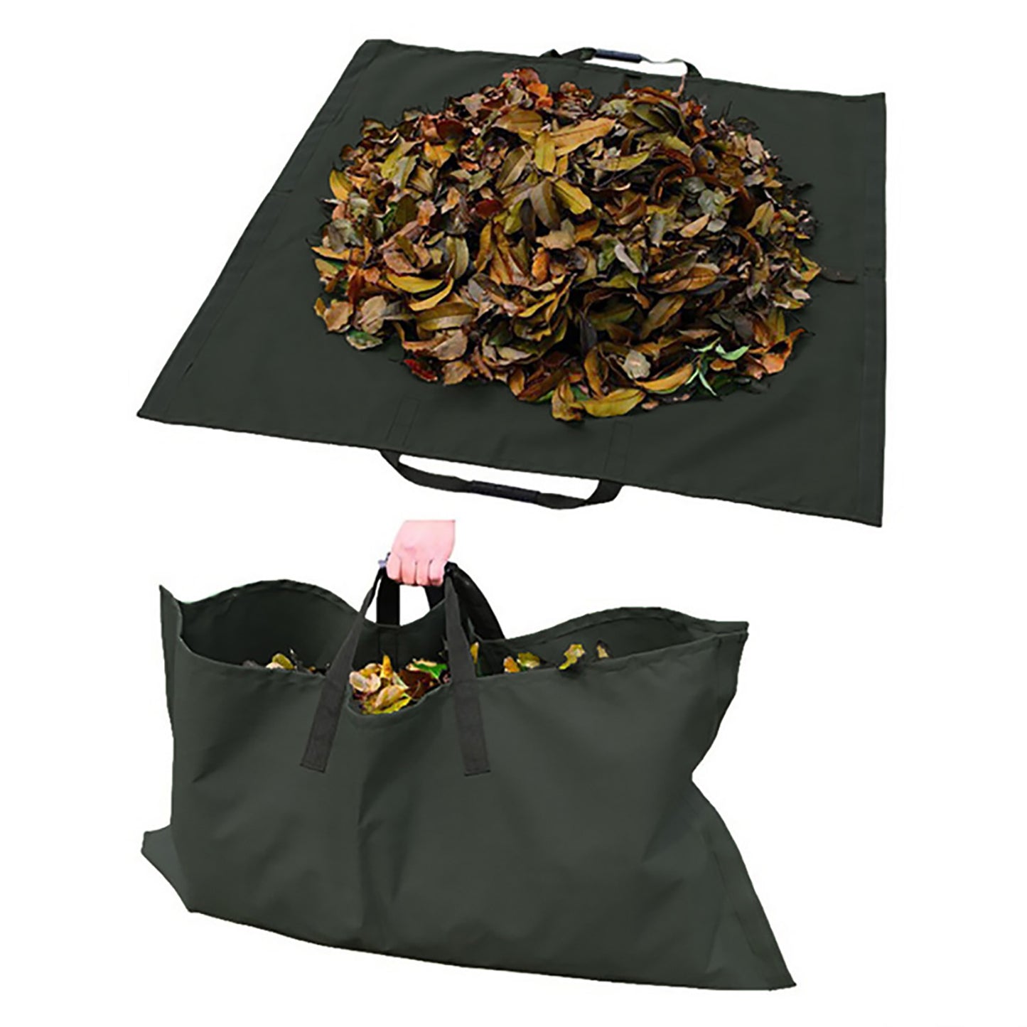 Garden Leaf Storage Outdoor Lawn Yard Waste Tarpaulin Container Recyclable Heavy Duty Garden Tote Garbage Bags Garden Tote Garbage Bags