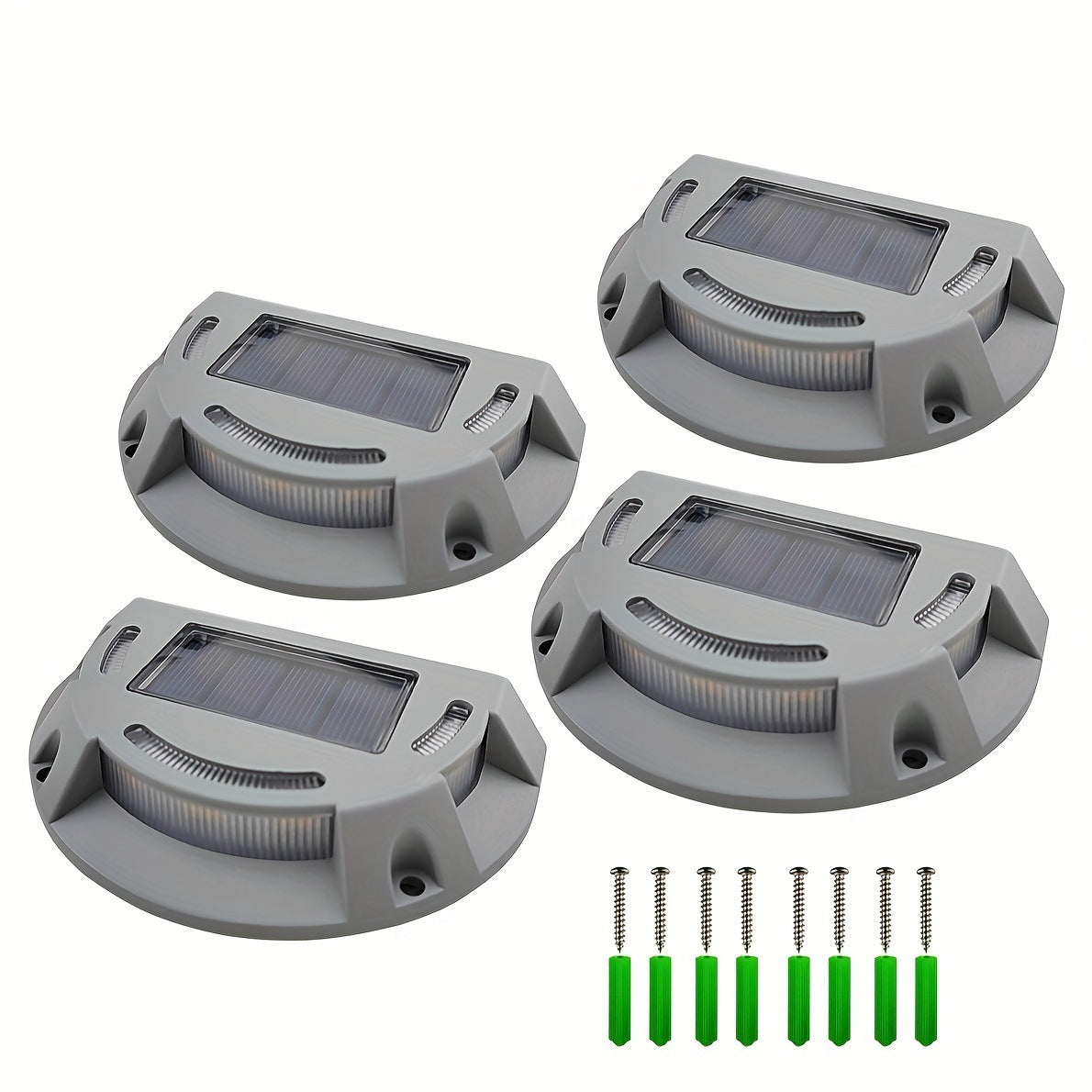 Solar Deck Light Cast Aluminum Shell Garden Trail Light