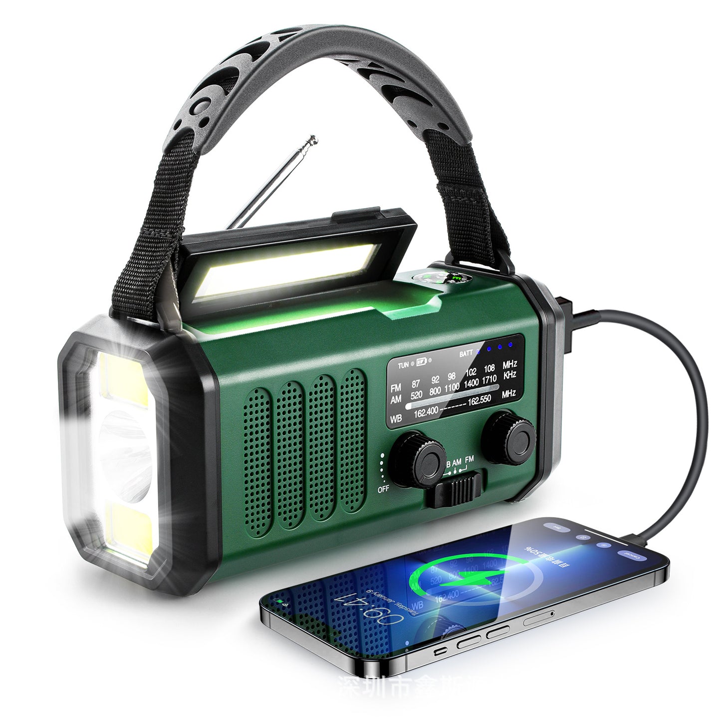 ソーラー充電式 FM・AMラジオ付きポータブル懐中電灯｜“もしも”に備える、あなたの小さなライフライン