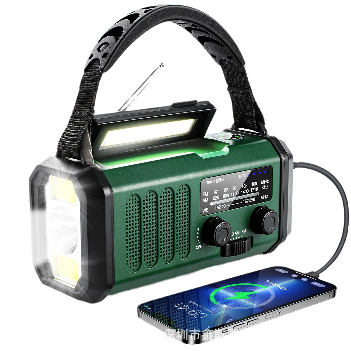 ソーラー充電式 FM・AMラジオ付きポータブル懐中電灯｜“もしも”に備える、あなたの小さなライフライン