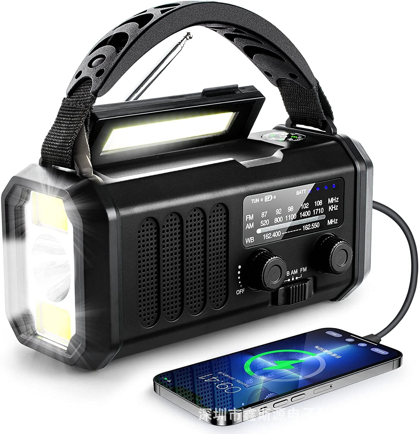 ソーラー充電式 FM・AMラジオ付きポータブル懐中電灯｜“もしも”に備える、あなたの小さなライフライン