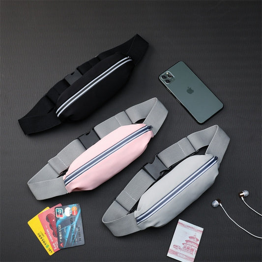Unisex Outdoor Sports Waist Bag Gym Bag Waterproof Storage Bag Sports Bag Invisible Ultra-thin Mini Small Waist Bag