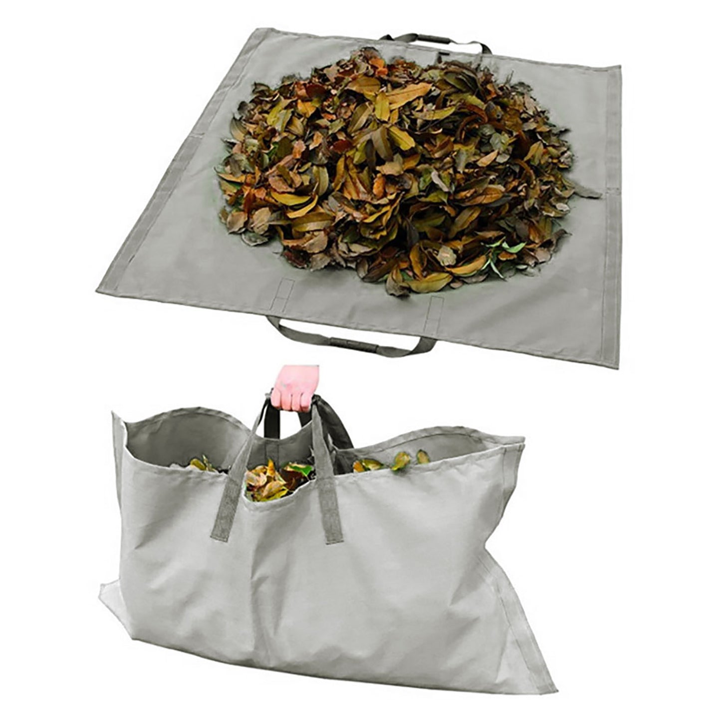 Garden Leaf Storage Outdoor Lawn Yard Waste Tarpaulin Container Recyclable Heavy Duty Garden Tote Garbage Bags Garden Tote Garbage Bags