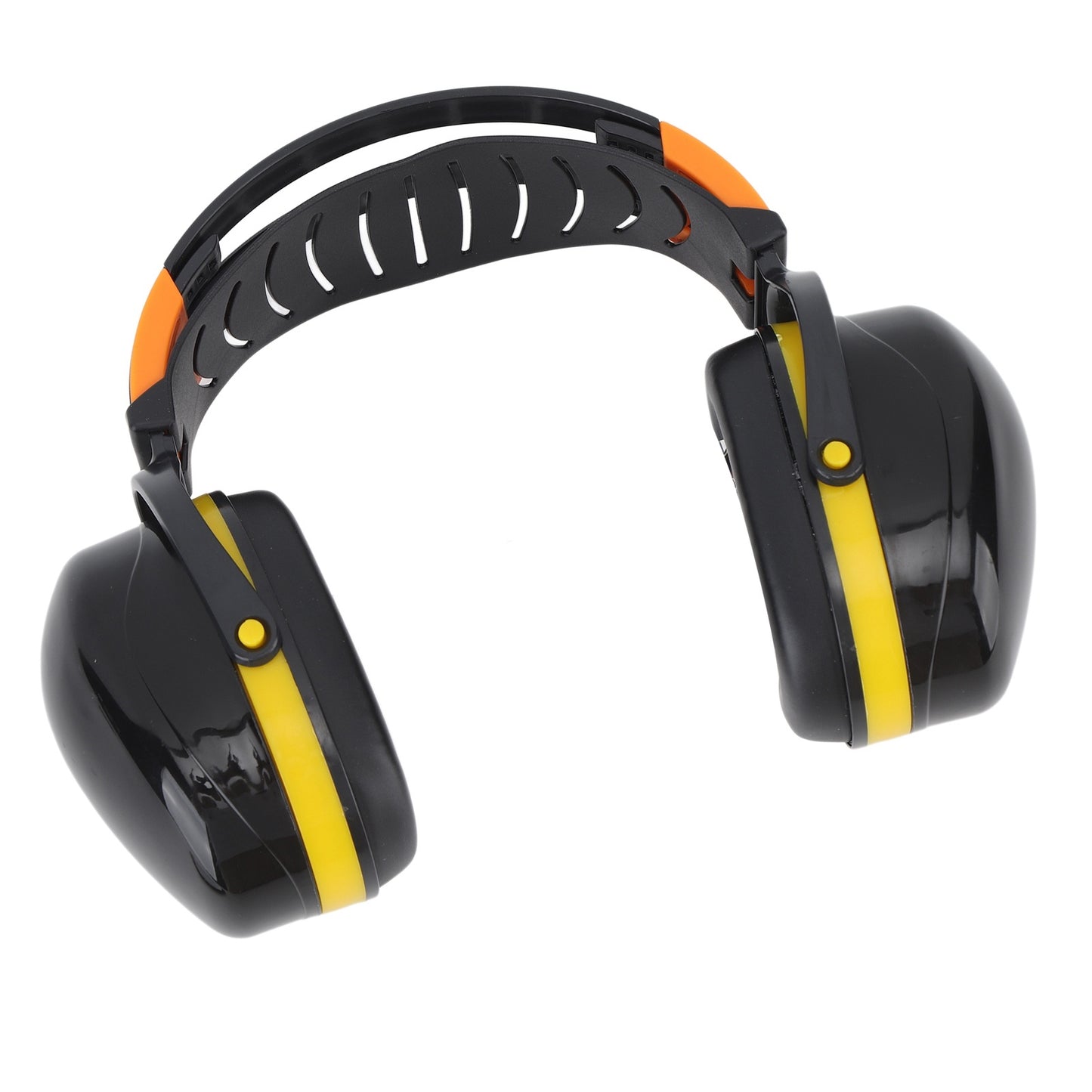 Noise Reduction Earmuffs Foldable Lightweight Hearing Protection Safety Overhead Earmuffs for Garden Shooting Lawn Mowing Black Yellow