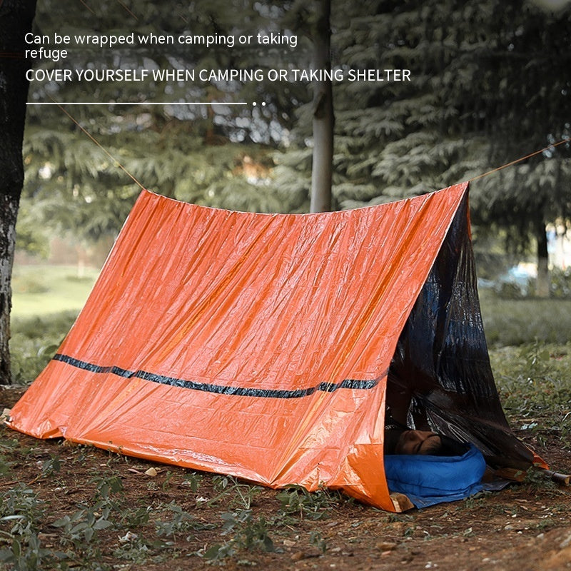 Portable Outdoor Disaster Relief Tent for Camping Temporary Simple Sleeping Bag Warm Emergency Blanket