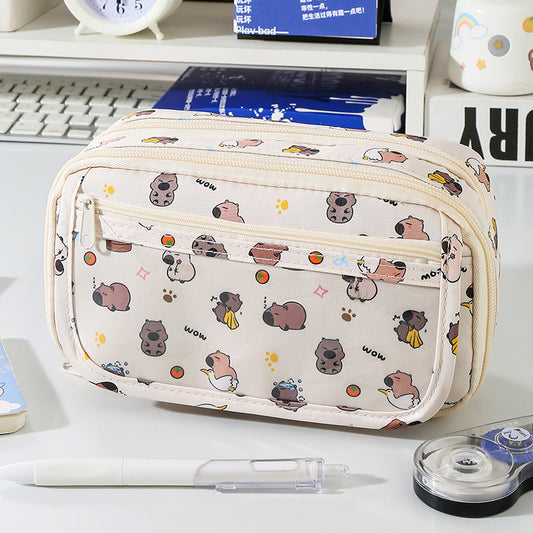 Cute cartoon large capacity stylish children's stationery pencil case