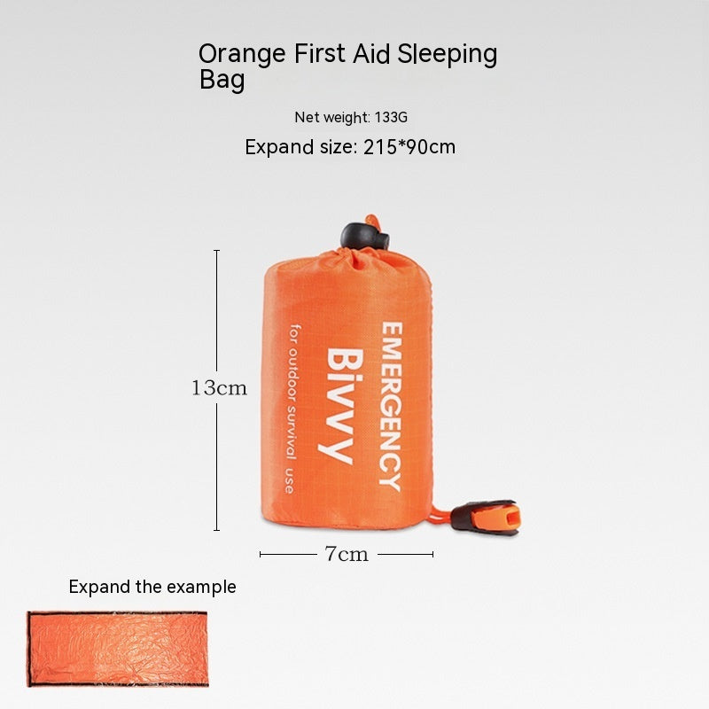 Portable Outdoor Disaster Relief Tent for Camping Temporary Simple Sleeping Bag Warm Emergency Blanket