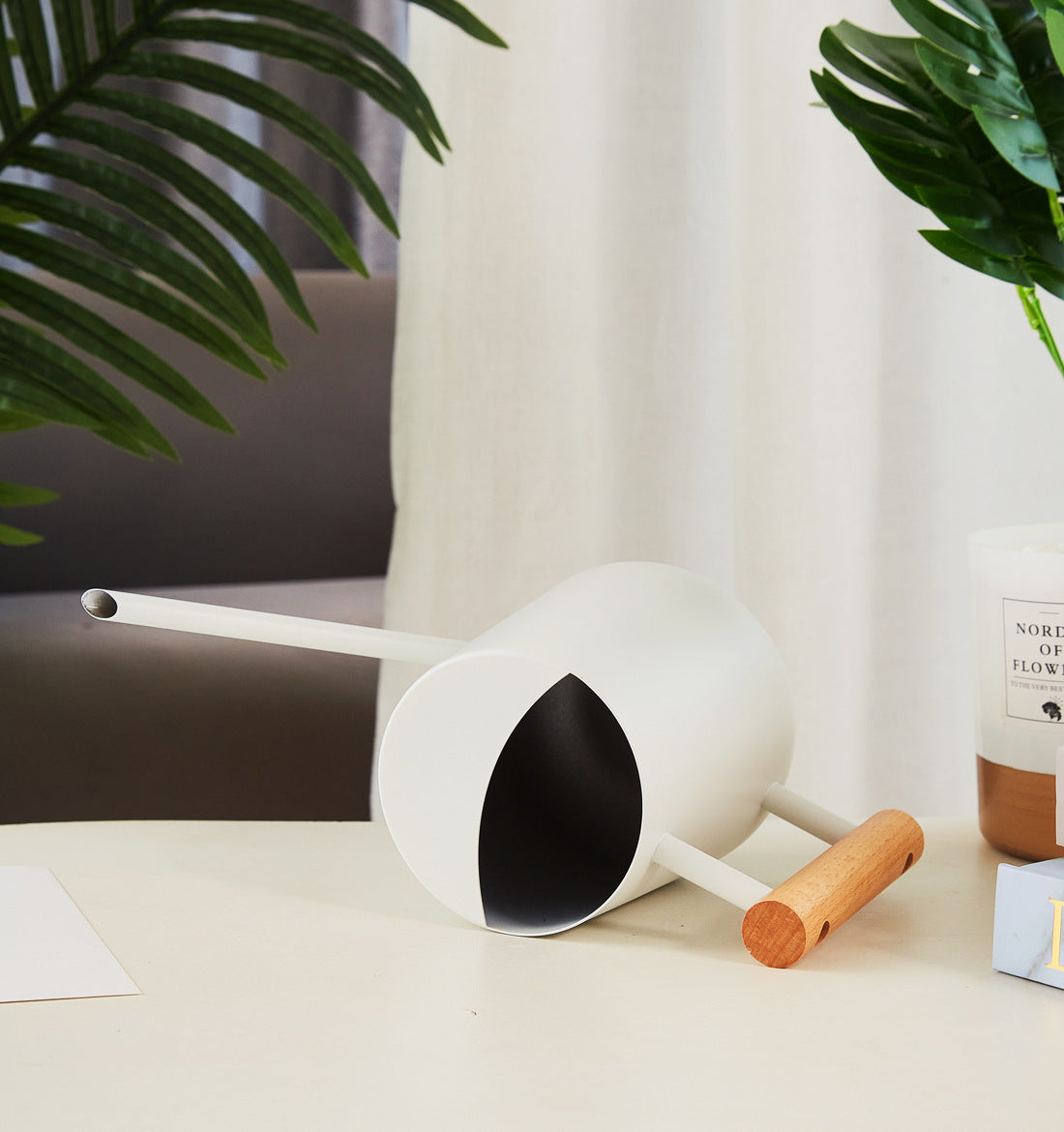 ステンレス製ロングケトル｜細口ノズルでやさしく注げる植物用ウォータリングポット