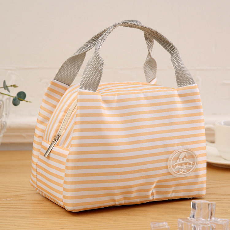 Home use: Daily outdoor portable large capacity, zipper portable picnic bag