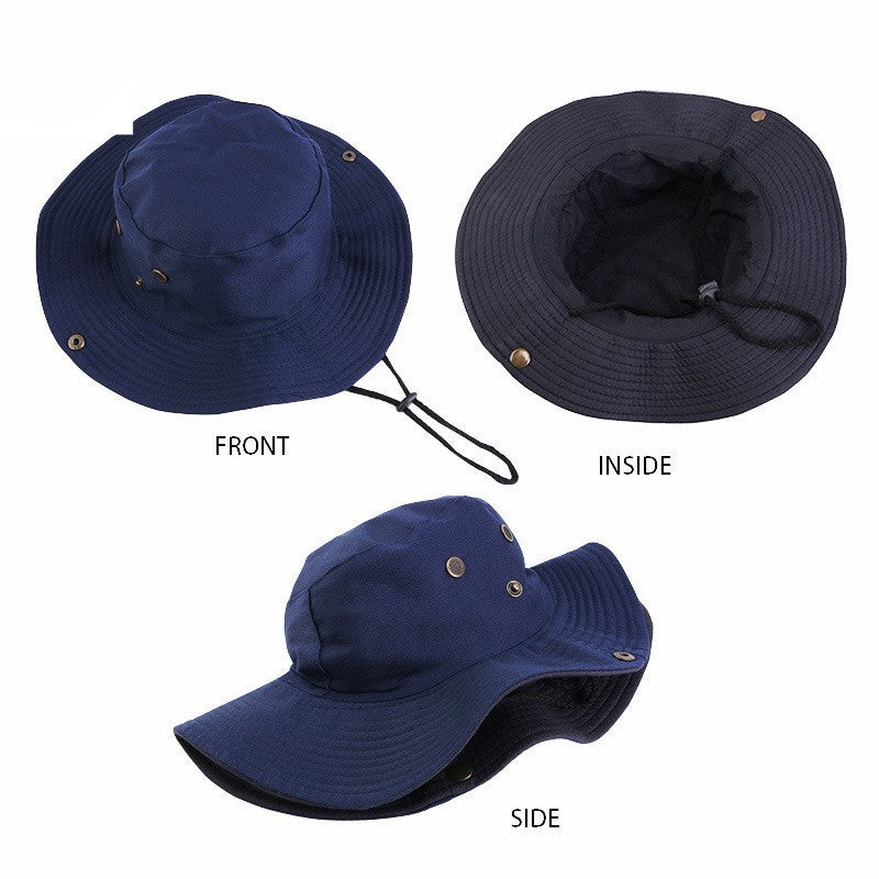 Outdoor folding climbing hat for men