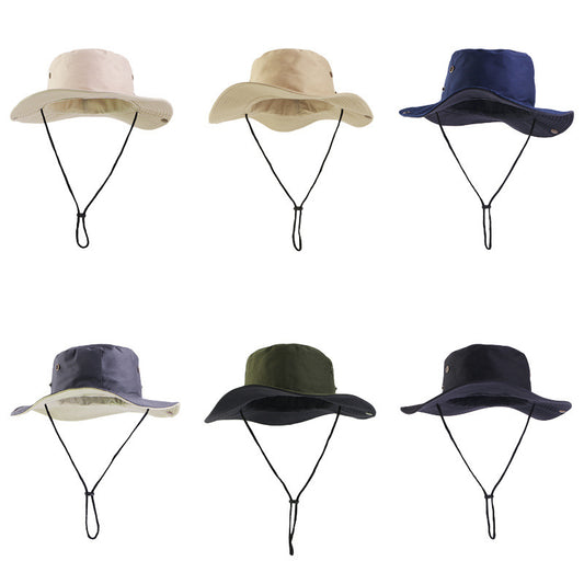 Outdoor folding climbing hat for men