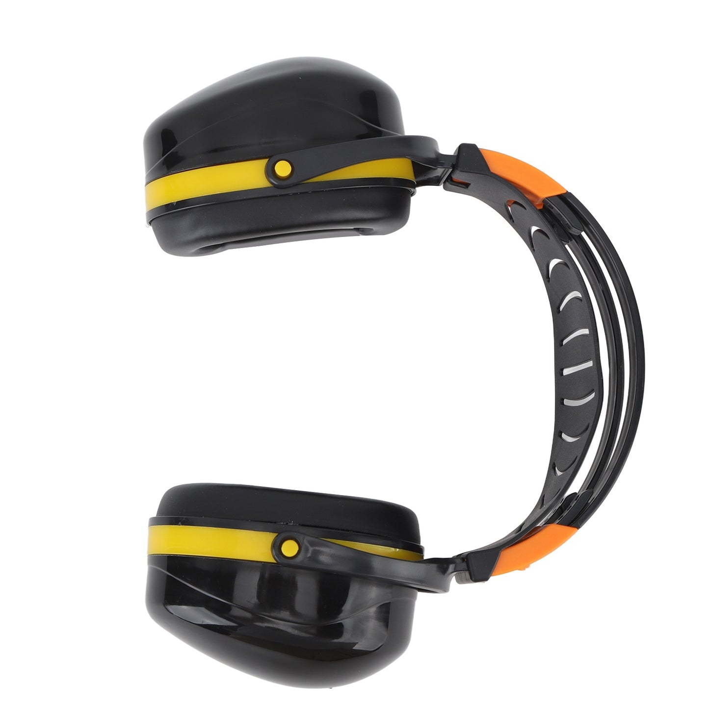 Noise Reduction Earmuffs Foldable Lightweight Hearing Protection Safety Overhead Earmuffs for Garden Shooting Lawn Mowing Black Yellow