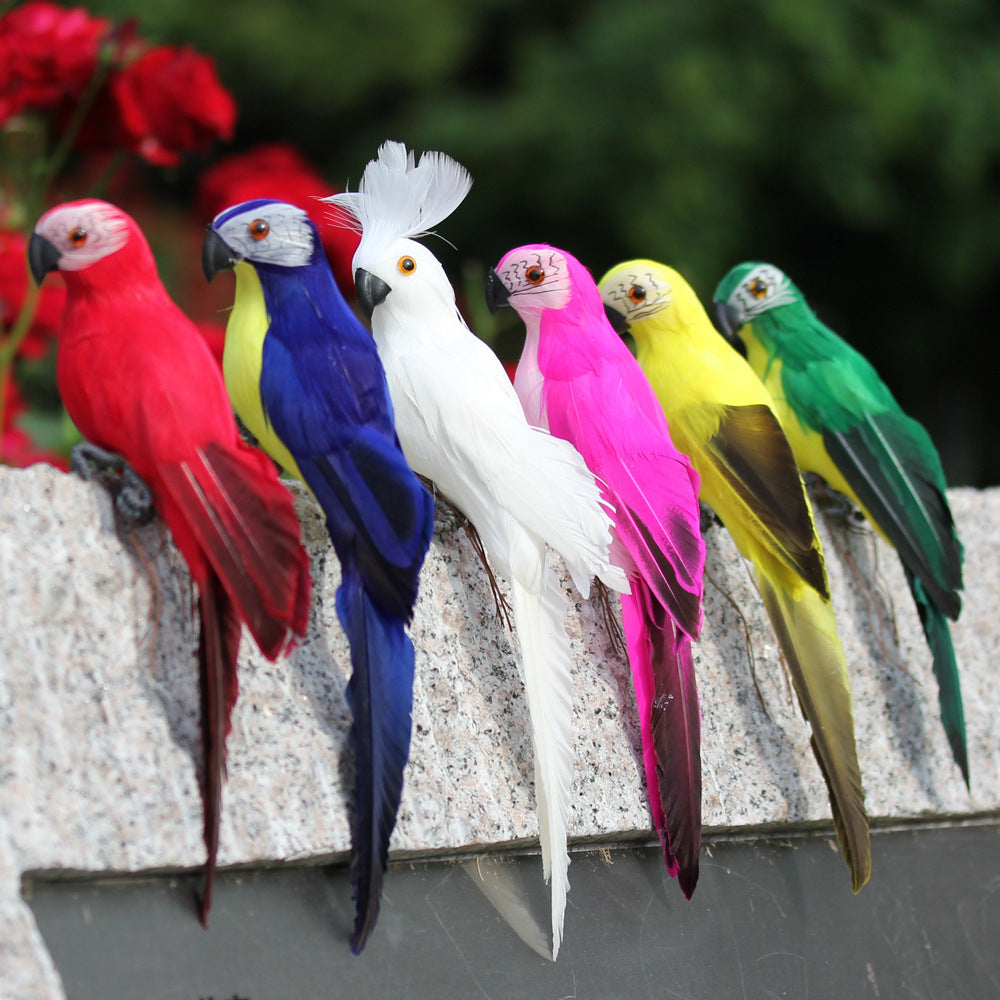 Artificial Parrot Window Gardening Decorative Bird Home Decoration
