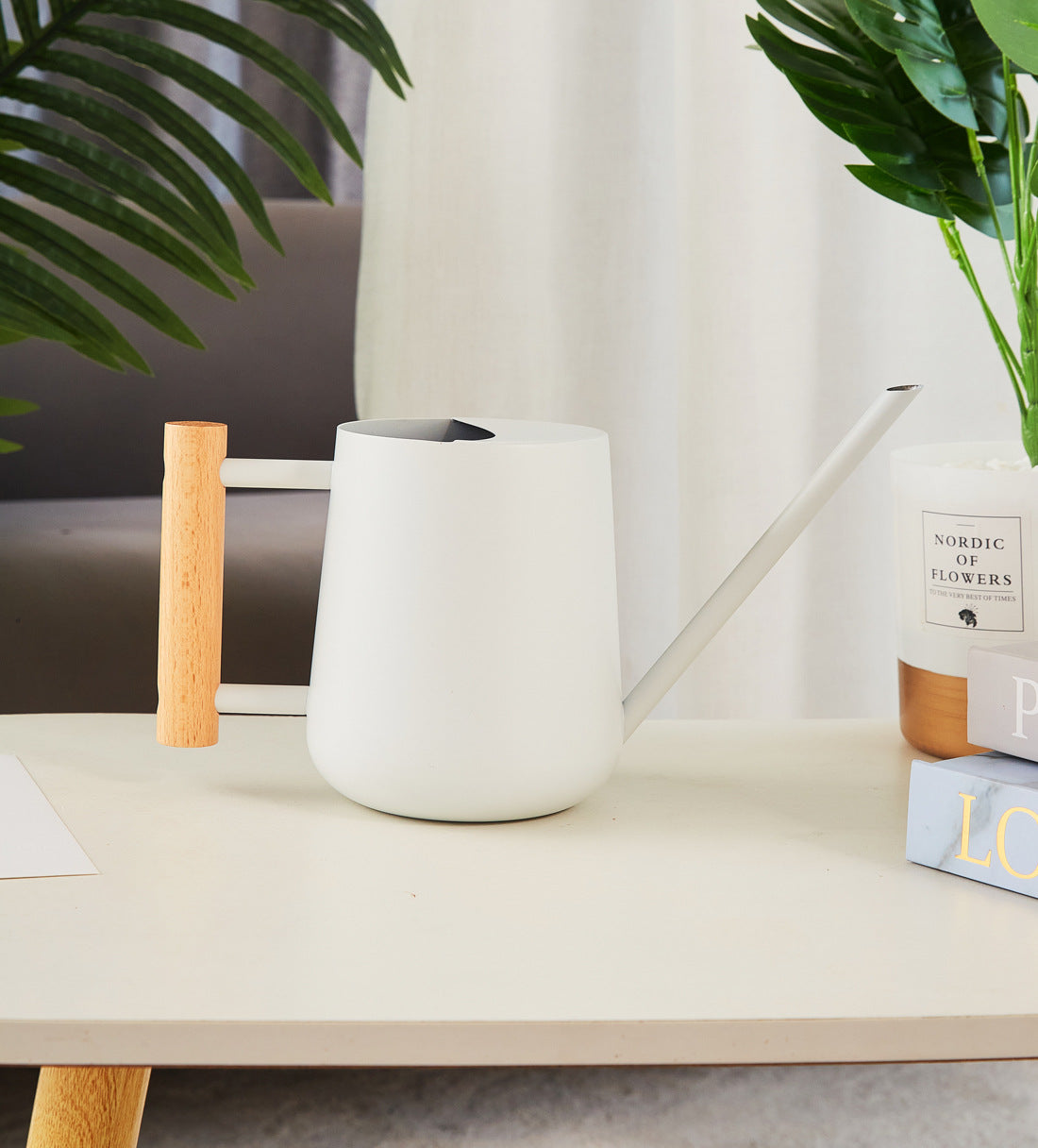 ステンレス製ロングケトル｜細口ノズルでやさしく注げる植物用ウォータリングポット